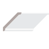ALEXANDRIA MOULDING 2192A- 4 ½ IN Crown MDF MODERN, 4 ½ IN x 5/8IN x 16FT