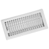 IMPERIAL RG0223 STEEL FLOOR REGISTER - WHITE - POWDER-COAT PAINT - 3-IN H X 10-IN W
