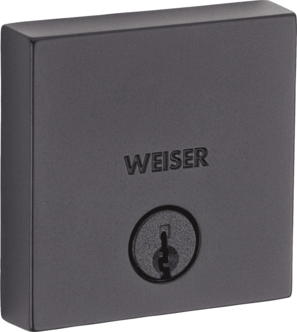 WEISER 9GD14710-023 DEADBOLT SINGLE CYL DOWNTOWN SQ IRON BLACK